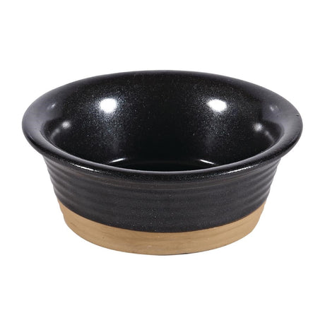 Churchill Black Igneous Stoneware Ramekin 90mm (Pack of 6) JD Catering Equipment Solutions Ltd