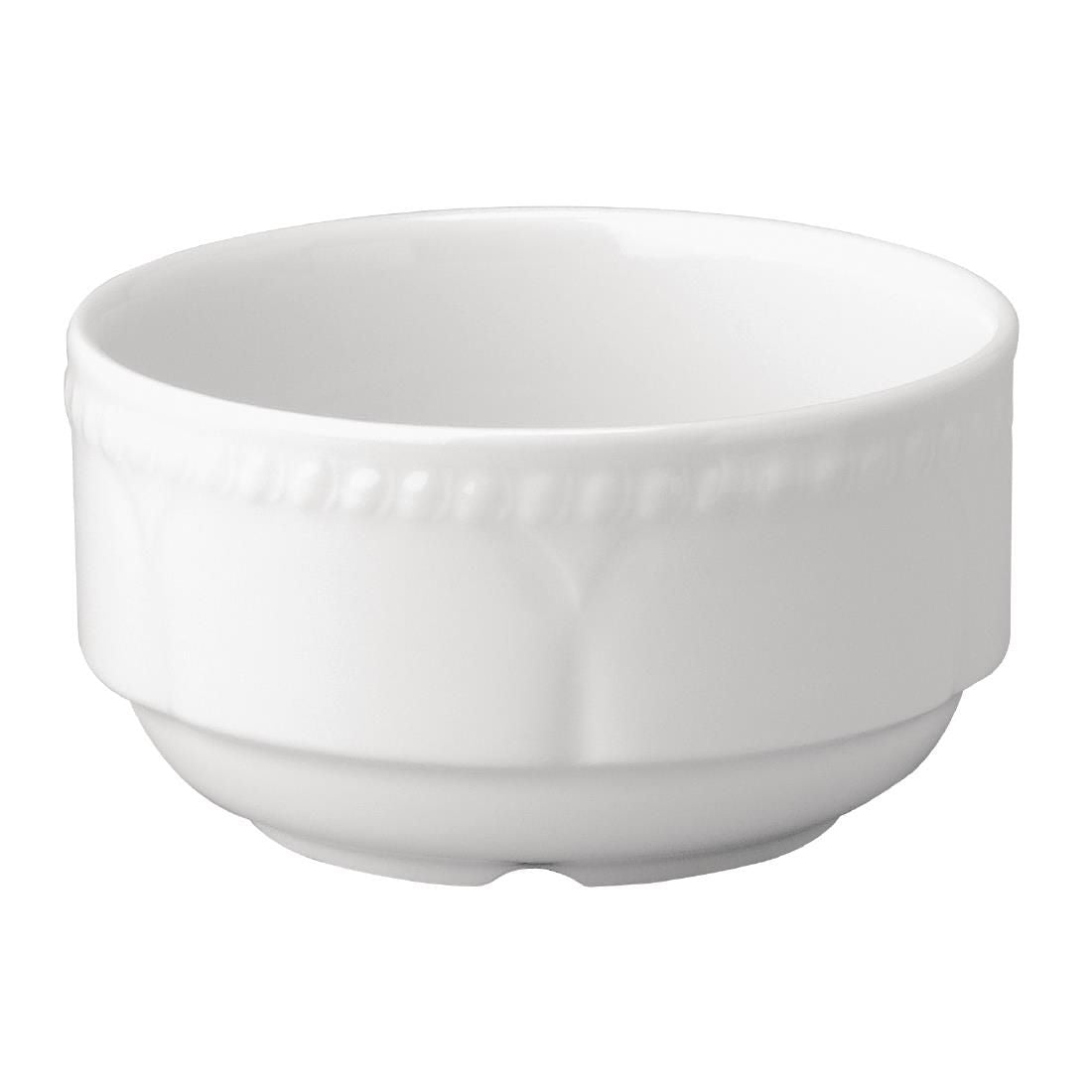 Churchill Buckingham White Consomme Bowls (Pack of 24) JD Catering Equipment Solutions Ltd