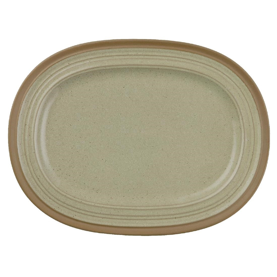 Churchill Igneous Stoneware Oval Plates 320mm (Pack of 6) JD Catering Equipment Solutions Ltd
