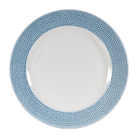Churchill Isla Footed Plate Ocean Blue 276mm (Pack of 12) JD Catering Equipment Solutions Ltd