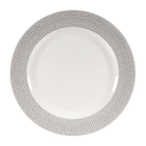 DY861 Churchill Isla Footed Plate Shale Grey 276mm (Pack of 12) - JD Catering Equipment Solutions Ltd