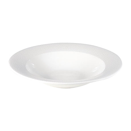Churchill Isla Rimmed Soup White 249mm (Pack of 12) JD Catering Equipment Solutions Ltd