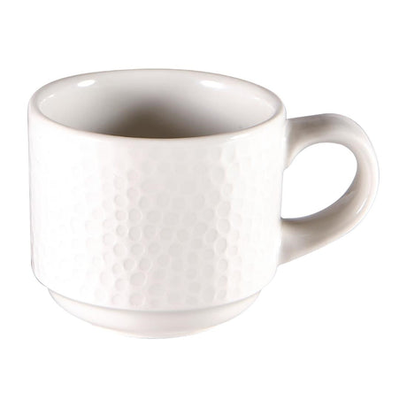 Churchill Isla Stacking Cup White 90ml 3oz (Pack of 12) JD Catering Equipment Solutions Ltd
