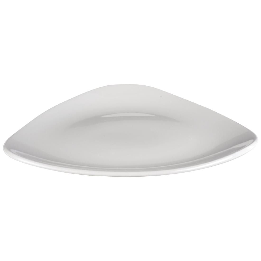 Churchill Lotus Triangle Plates 229mm (Pack of 12) JD Catering Equipment Solutions Ltd