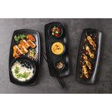 Churchill Menu Shades Caldera Ash Rectangular Plates 190mm (Pack of 6) JD Catering Equipment Solutions Ltd