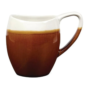 DY163 Churchill Monochrome Bulb Mugs Cinnamon Brown 360ml (Pack of 6) - JD Catering Equipment Solutions Ltd