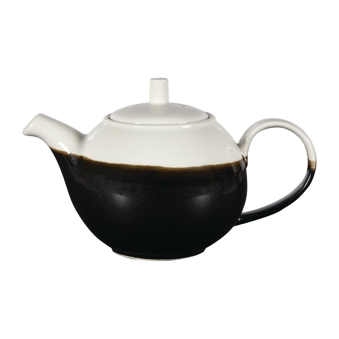 Churchill Monochrome Profile Teapots Onyx Black 430ml (Pack of 4) JD Catering Equipment Solutions Ltd