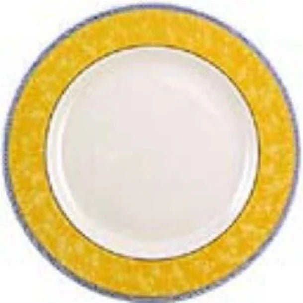 Churchill New Horizons Marble Border Classic Plates Yellow 280mm (Pack of 12) JD Catering Equipment Solutions Ltd