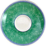 Churchill New Horizons Marble Border Espresso Saucers Green 115mm JD Catering Equipment Solutions Ltd