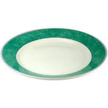 Churchill New Horizons Marble Border Mediterranean Dishes Green 252mm JD Catering Equipment Solutions Ltd