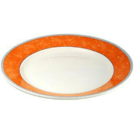 Churchill New Horizons Marble Border Mediterranean Dishes Orange 280mm JD Catering Equipment Solutions Ltd