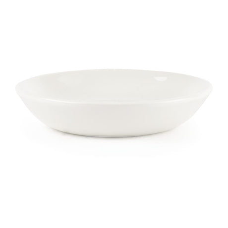 Churchill Plain Whiteware Butter Dish (Pack of 24) JD Catering Equipment Solutions Ltd