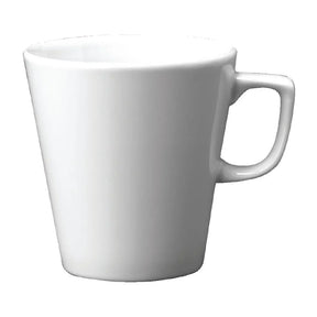W002 Churchill Plain Whiteware Cafe Latte Mugs 340ml (Pack of 12) - JD Catering Equipment Solutions Ltd