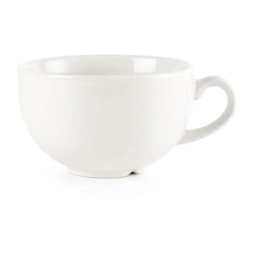 P883 Churchill Plain Whiteware Cappuccino Cups 340ml (Pack of 24) - JD Catering Equipment Solutions Ltd