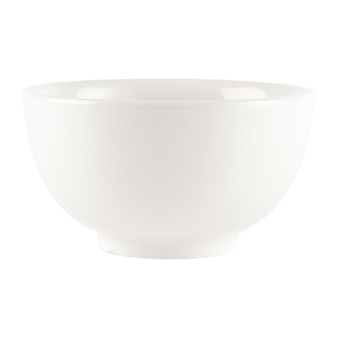 Churchill Plain Whiteware Large Footed Bowls 145mm (Pack of 6) JD Catering Equipment Solutions Ltd