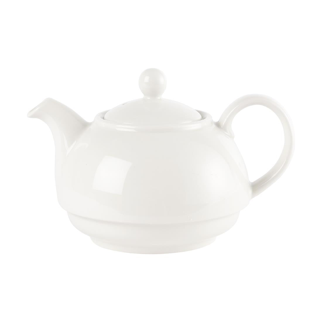 Churchill Plain Whiteware Teapots 370ml (Pack of 4) JD Catering Equipment Solutions Ltd