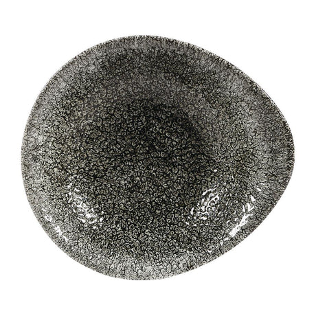 DY942 Churchill Raku Round Dish Quartz Black 160mm (Pack of 12) - JD Catering Equipment Solutions Ltd