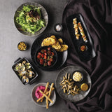 Churchill Raku Round Dish Quartz Black 185mm (Pack of 12) JD Catering Equipment Solutions Ltd