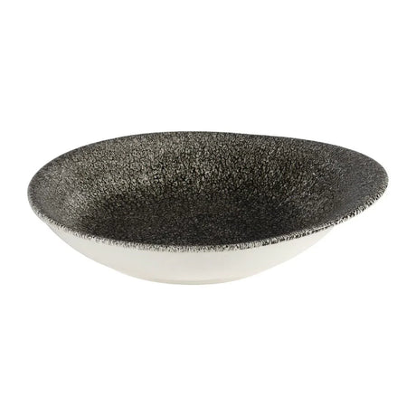 DY943 Churchill Raku Round Dish Quartz Black 185mm (Pack of 12) - JD Catering Equipment Solutions Ltd