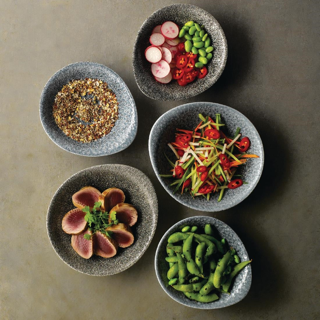 Churchill Raku Round Dish Topaz Blue 160mm (Pack of 12) JD Catering Equipment Solutions Ltd