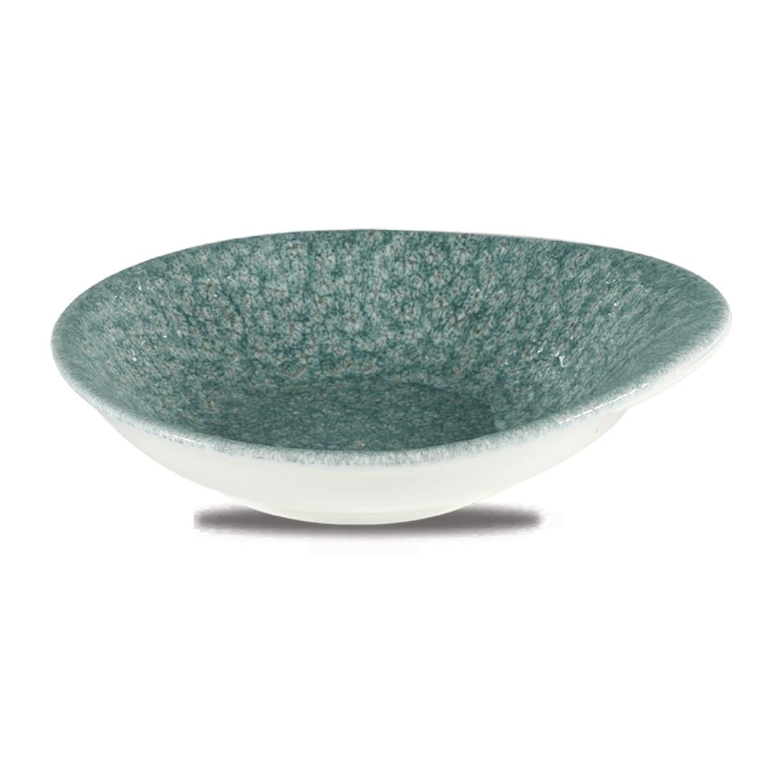 Churchill Raku Round Dish Topaz Blue 185mm (Pack of 12) JD Catering Equipment Solutions Ltd