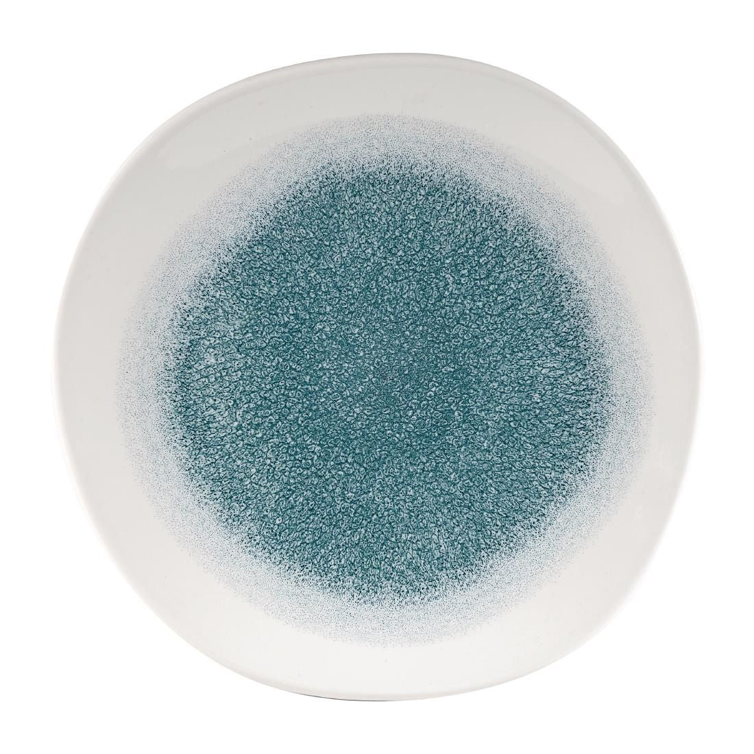 Churchill Raku Round Trace Plate Jade Green 264mm (Pack of 12) JD Catering Equipment Solutions Ltd