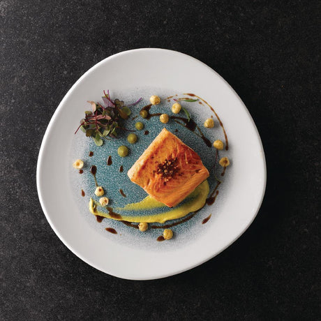 DY494 Churchill Raku Round Trace Plate Jade Green 286mm (Pack of 12) - JD Catering Equipment Solutions Ltd