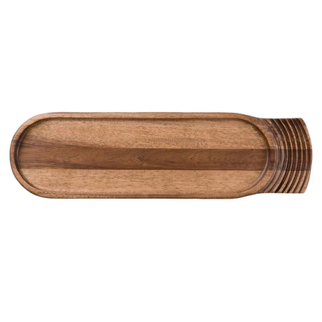 CD143 Churchill Single Handled Large Wooden Boards 480mm (Pack of 4) - JD Catering Equipment Solutions Ltd