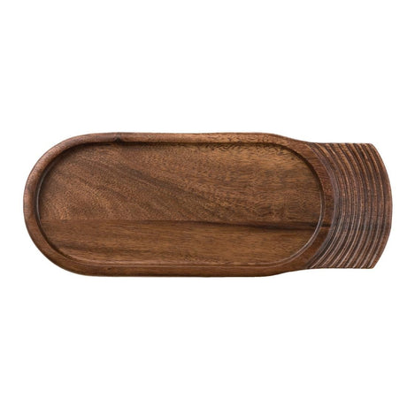Churchill Single Handled Medium Wooden Boards 355mm (Pack of 4) JD Catering Equipment Solutions Ltd