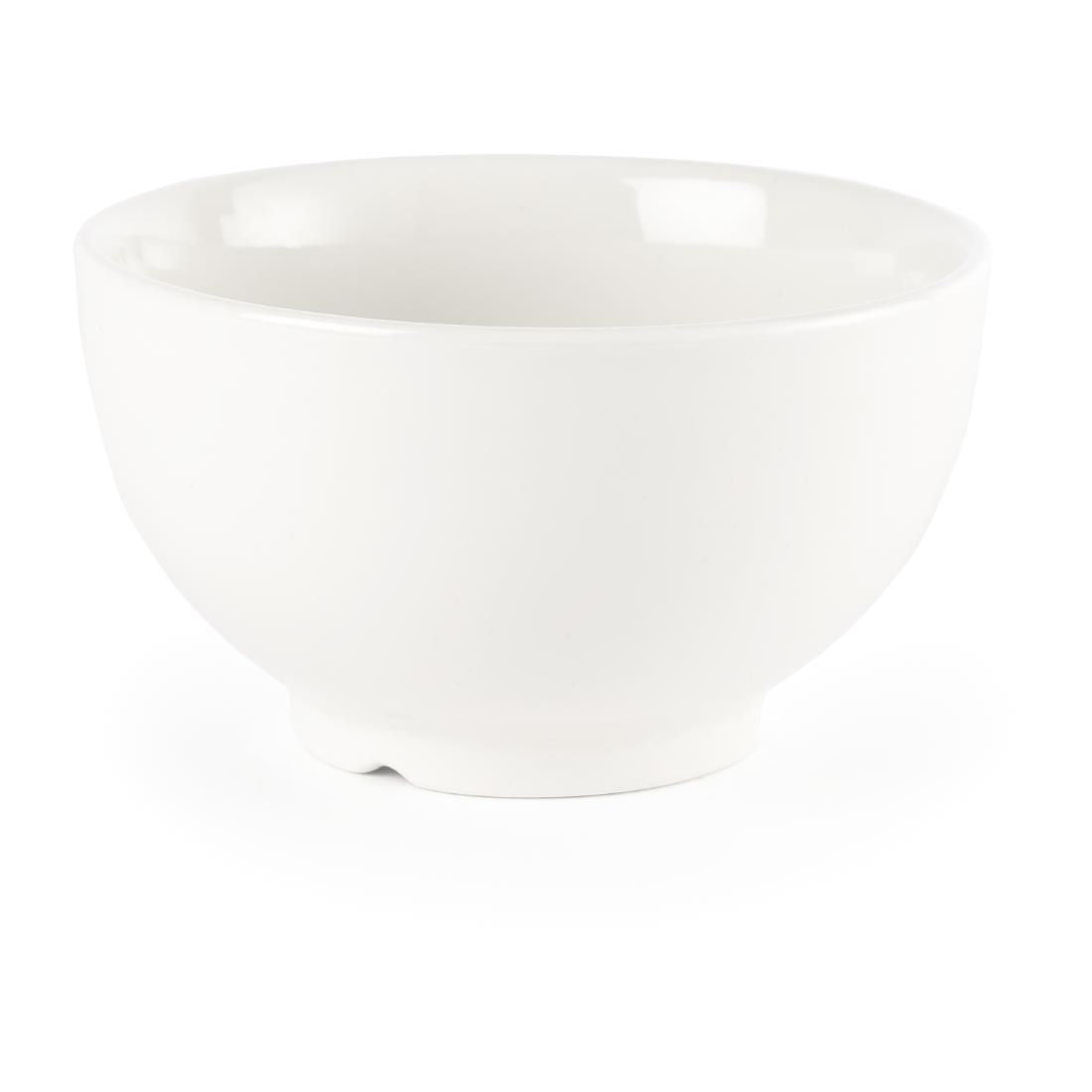 Churchill Snack Attack Soup Bowls White 130mm (Pack of 6) JD Catering Equipment Solutions Ltd
