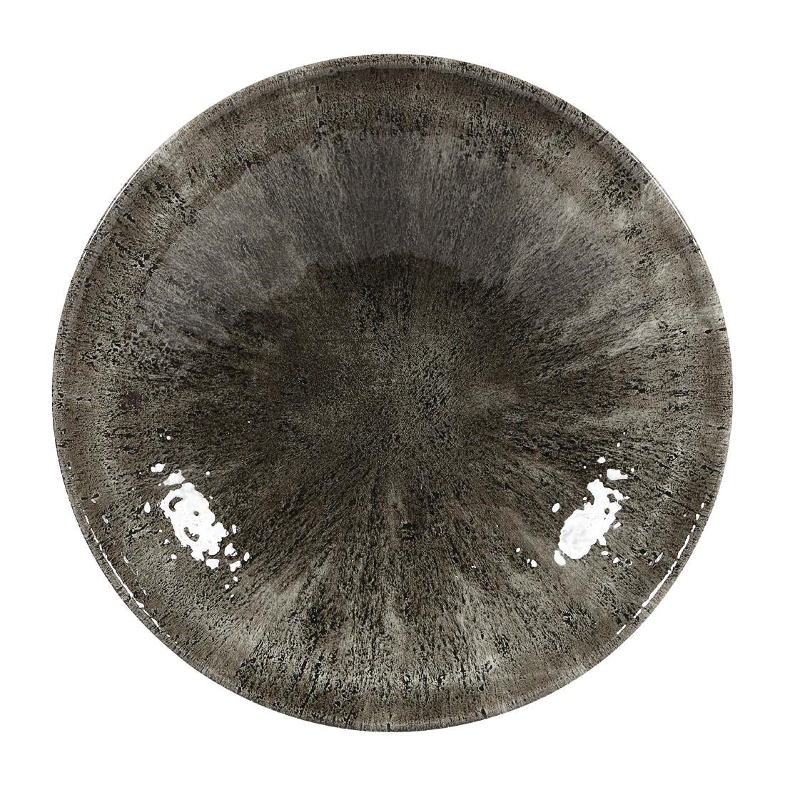 Churchill Stone Quartz Black Evolve Coupe Bowls 182mm (Pack of 12) JD Catering Equipment Solutions Ltd