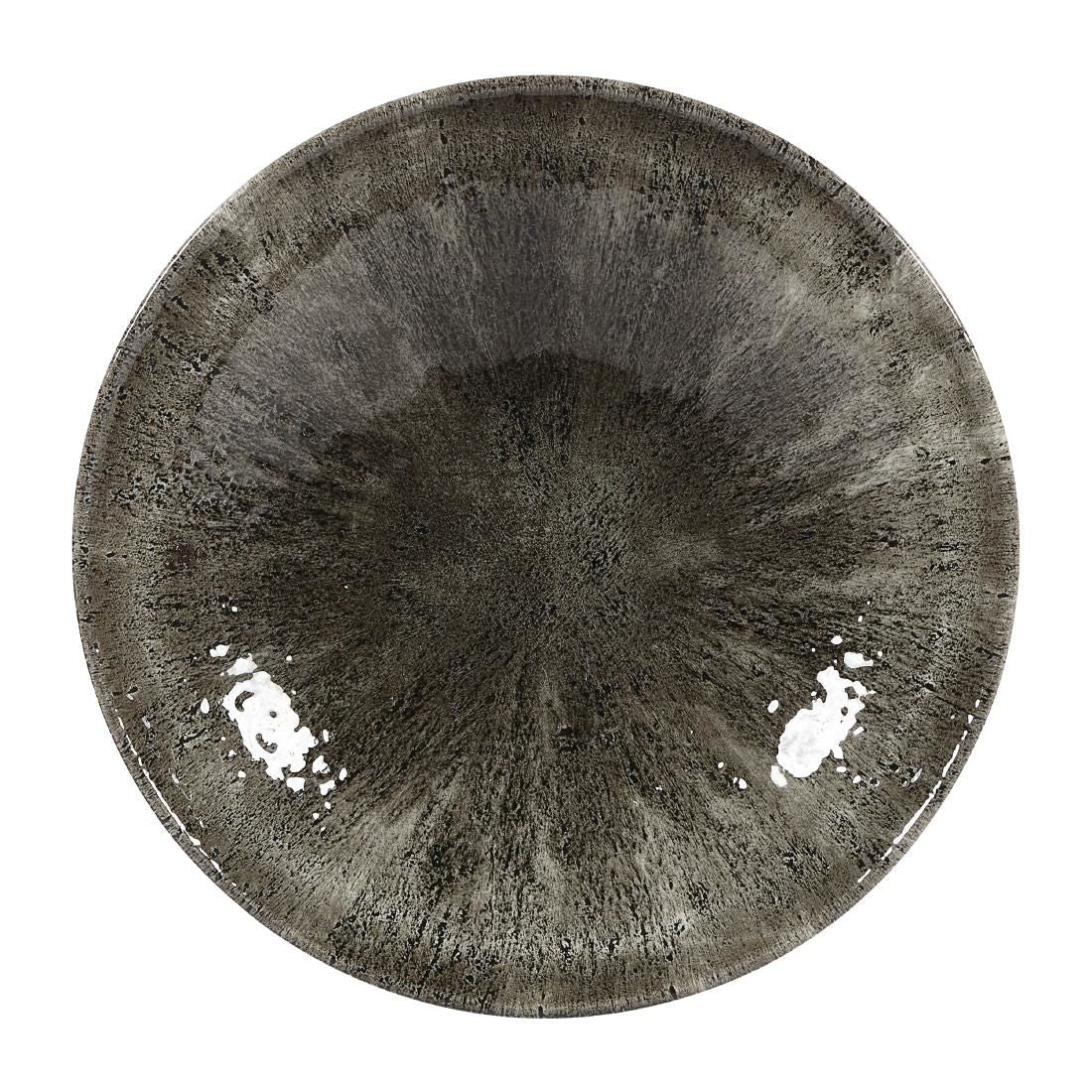 Churchill Stone Quartz Black Evolve Coupe Bowls 182mm (Pack of 12) JD Catering Equipment Solutions Ltd