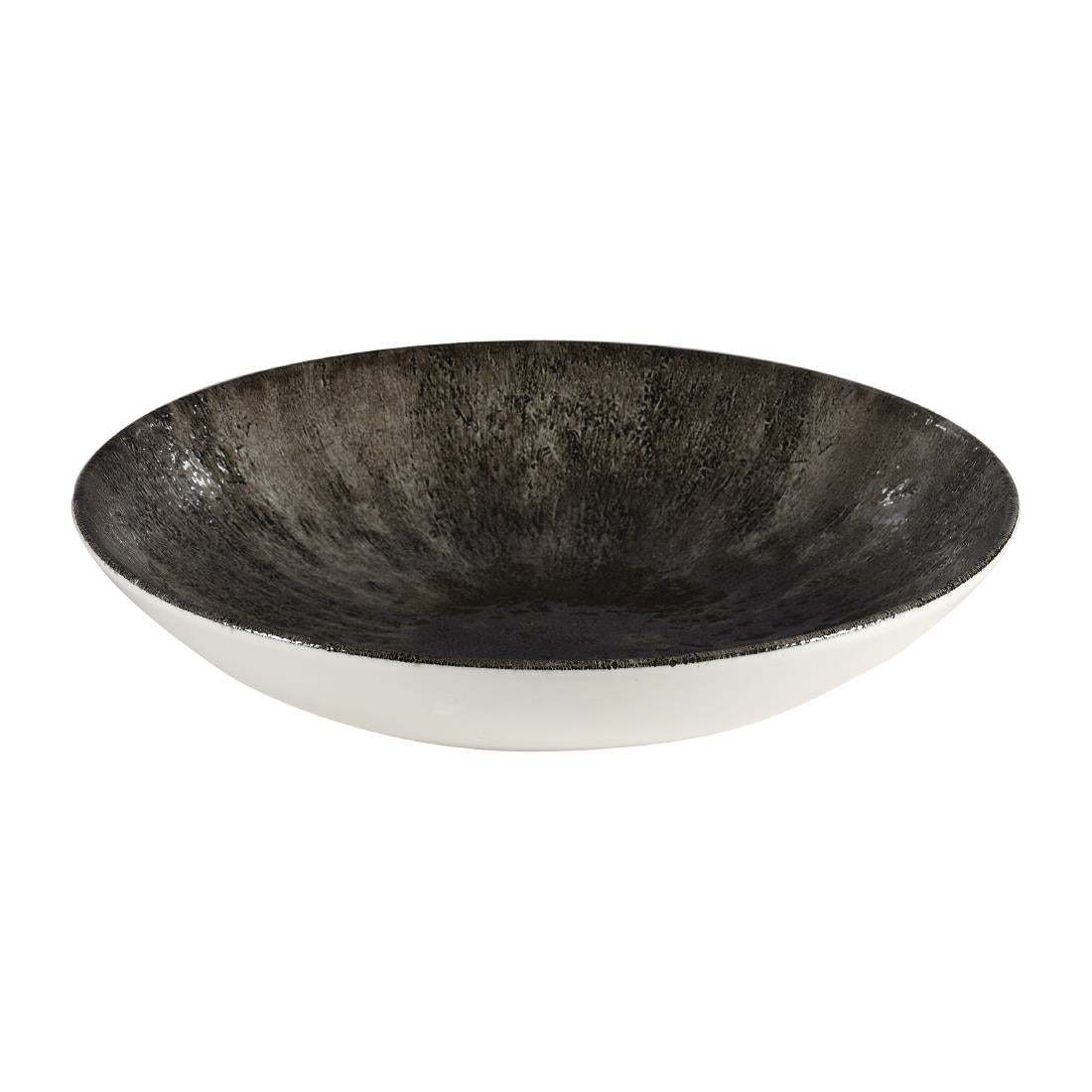 Churchill Stone Quartz Black Evolve Coupe Bowls 248mm (Pack of 12) JD Catering Equipment Solutions Ltd