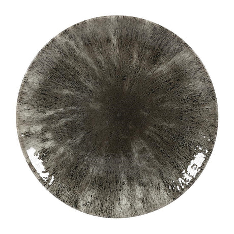 Churchill Stone Quartz Black Evolve Coupe Plates 217mm (Pack of 12) JD Catering Equipment Solutions Ltd