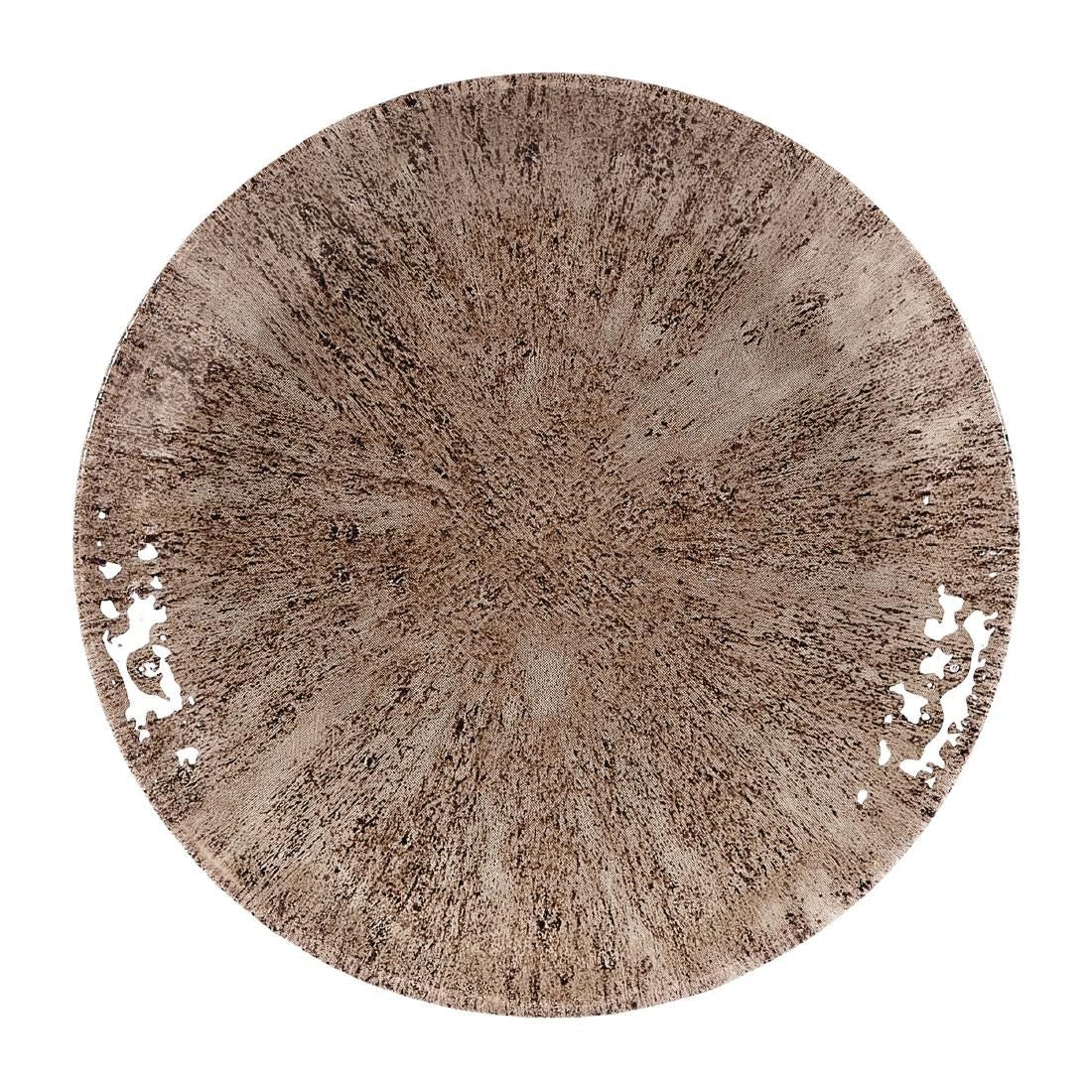 Churchill Stone Zircon Brown Evolve Coupe Plates 165mm (Pack of 12) JD Catering Equipment Solutions Ltd