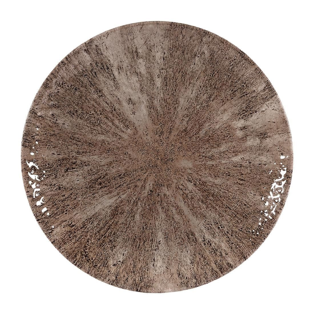 Churchill Stone Zircon Brown Evolve Coupe Plates 260mm (Pack of 12) JD Catering Equipment Solutions Ltd