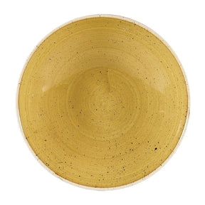 DW376 Churchill Stonecast Coupe Bowls Mustard Seed Yellow 182mm (Pack of 12) - JD Catering Equipment Solutions Ltd