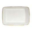 Churchill Stonecast Hints Rectangular Baking Dishes Barley White 250 x 380mm JD Catering Equipment Solutions Ltd