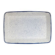 Churchill Stonecast Hints Rectangular Baking Dishes Indigo Blue 250 x 380mm JD Catering Equipment Solutions Ltd