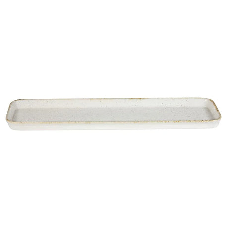 DY204 Churchill Stonecast Hints Rectangular Flat Trays Barley White 150 x 530mm - JD Catering Equipment Solutions Ltd