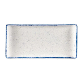DW381 Churchill Stonecast Hints Rectangular Plates Indigo Blue 145 x 300mm (Pack of 6) - JD Catering Equipment Solutions Ltd