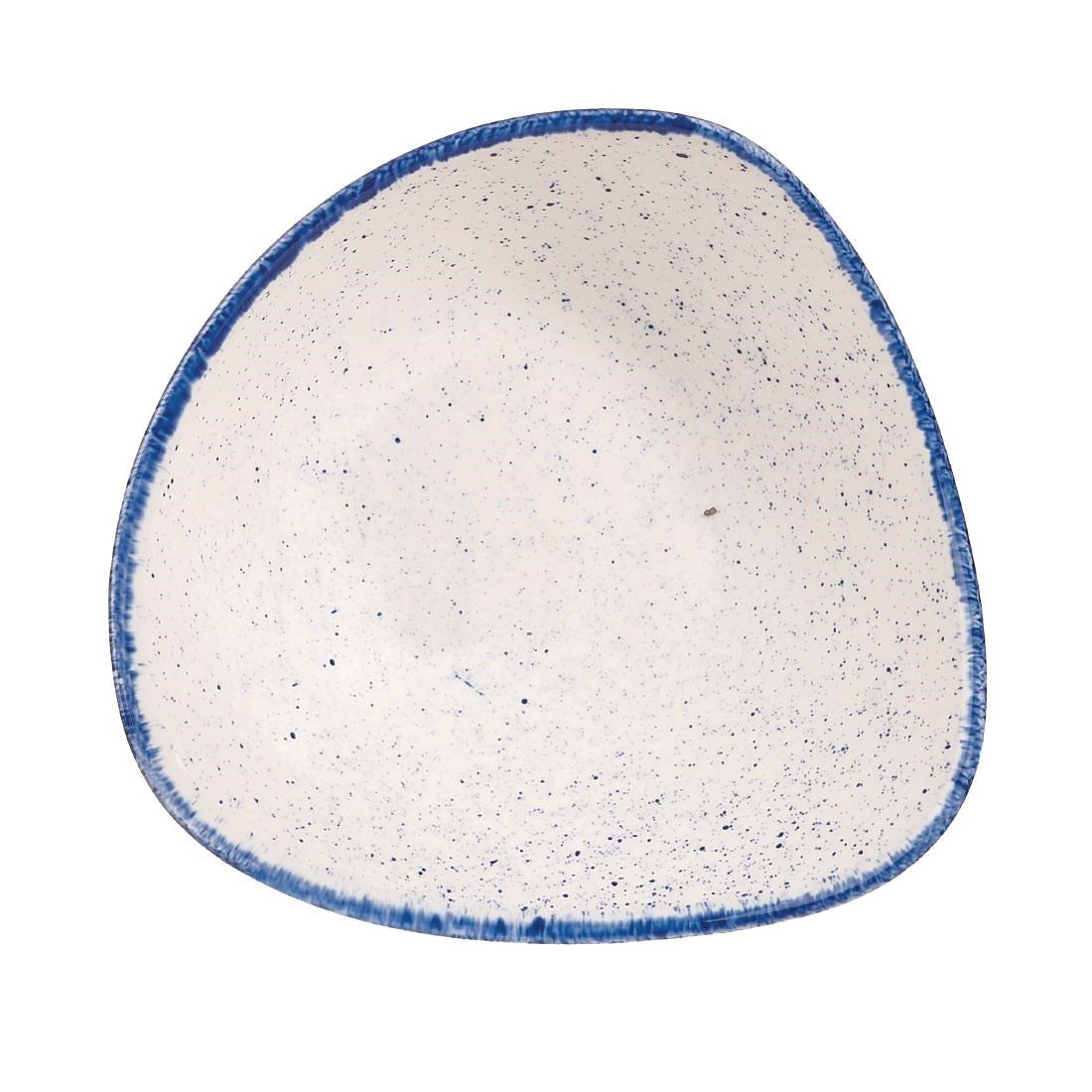 Churchill Stonecast Hints Triangle Bowls Indigo Blue 150mm (Pack of 12) JD Catering Equipment Solutions Ltd