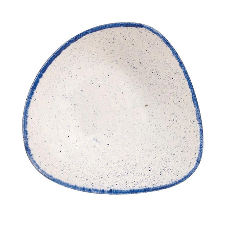 DS584 Churchill Stonecast Hints Triangle Bowls Indigo Blue 150mm (Pack of 12) - JD Catering Equipment Solutions Ltd