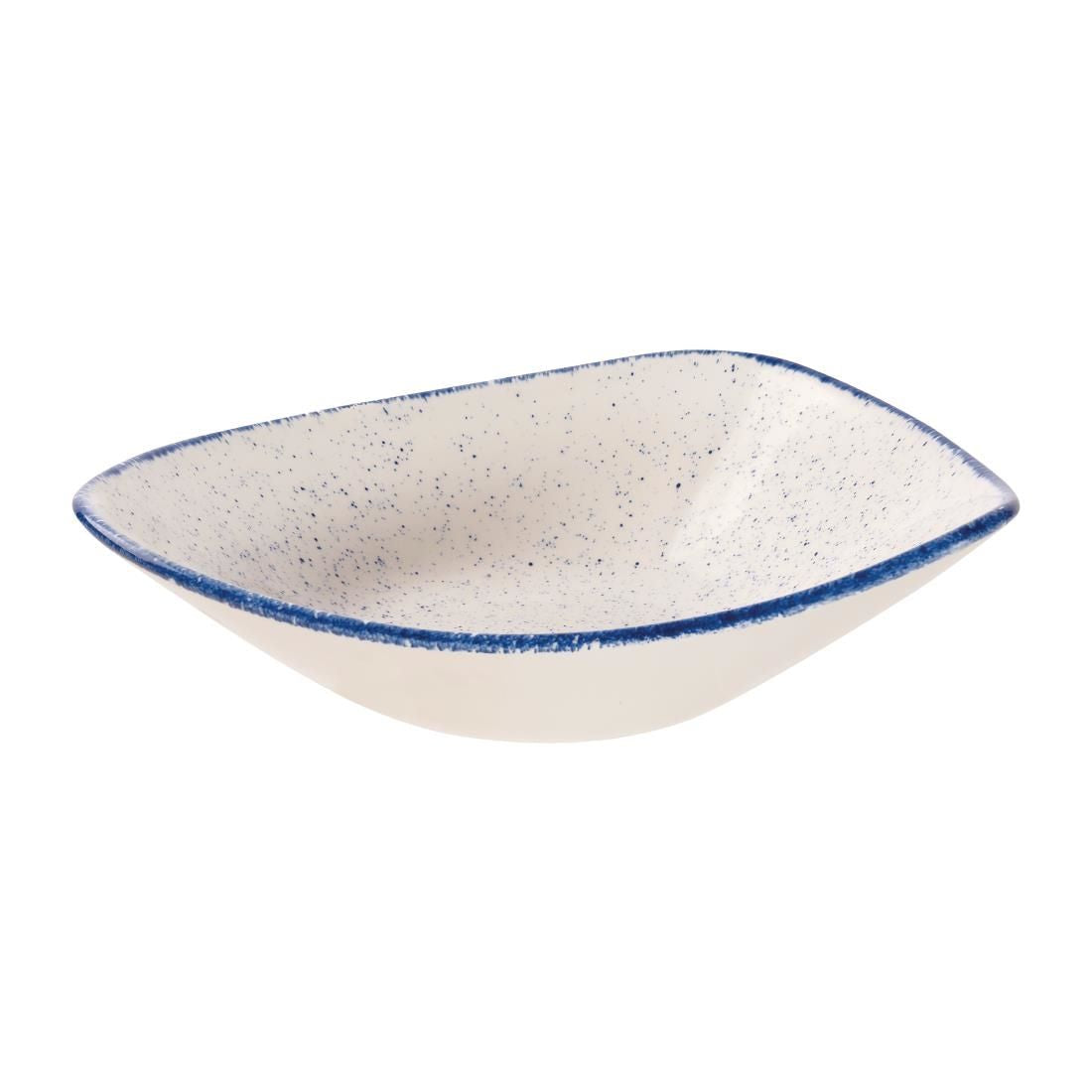 Churchill Stonecast Hints Triangle Bowls Indigo Blue 235mm (Pack of 12) JD Catering Equipment Solutions Ltd