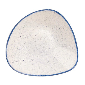 DS582 Churchill Stonecast Hints Triangular Plates Indigo Blue 229mm (Pack of 12) - JD Catering Equipment Solutions Ltd