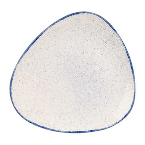 DS581 Churchill Stonecast Hints Triangular Plates Indigo Blue 265mm (Pack of 12) - JD Catering Equipment Solutions Ltd