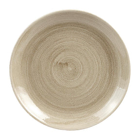 HC788 Churchill Stonecast Patina Antique Coupe Plates Taupe 217mm (Pack of 12) - JD Catering Equipment Solutions Ltd