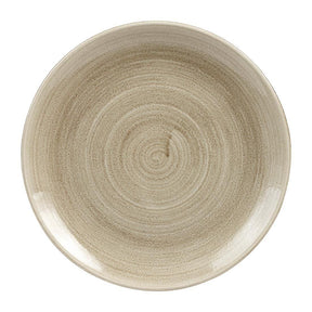 HC787 Churchill Stonecast Patina Antique Coupe Plates Taupe 260mm (Pack of 12) - JD Catering Equipment Solutions Ltd