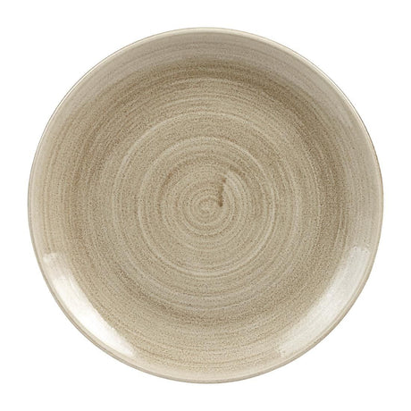 Churchill Stonecast Patina Antique Coupe Plates  Taupe 260mm (Pack of 12) JD Catering Equipment Solutions Ltd