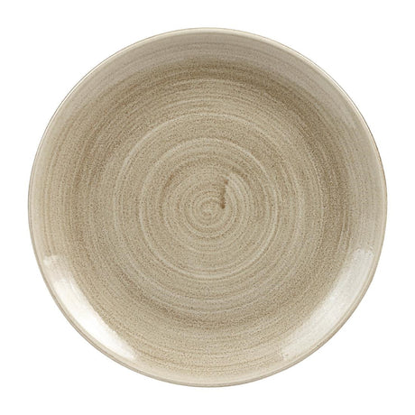 Churchill Stonecast Patina Antique Coupe Plates  Taupe 260mm (Pack of 12) JD Catering Equipment Solutions Ltd